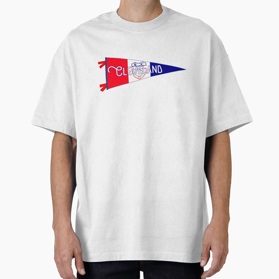 Cleveland Flag Pennant T-Shirt - Minimalist Print Unisex - T-Shirt, Sweatshirt, Hoodie