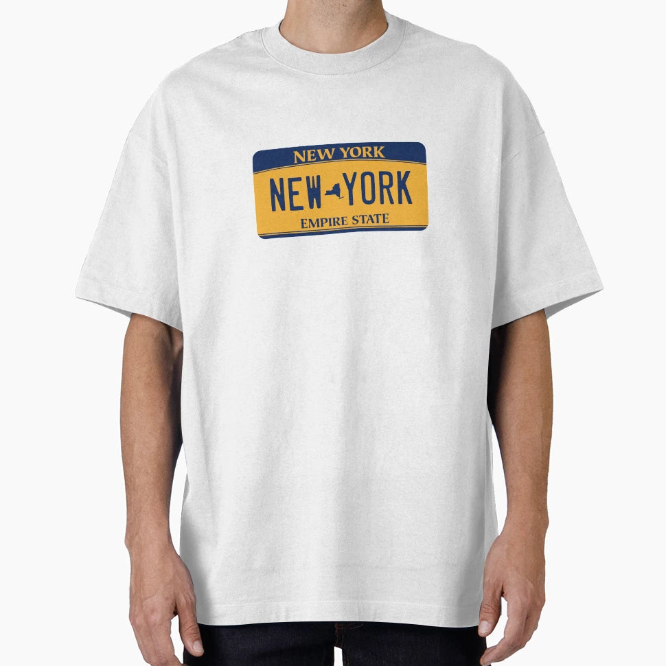 New York License Plate T-Shirt - Streetwear Style for Adults - T-Shirt, Sweatshirt, Hoodie