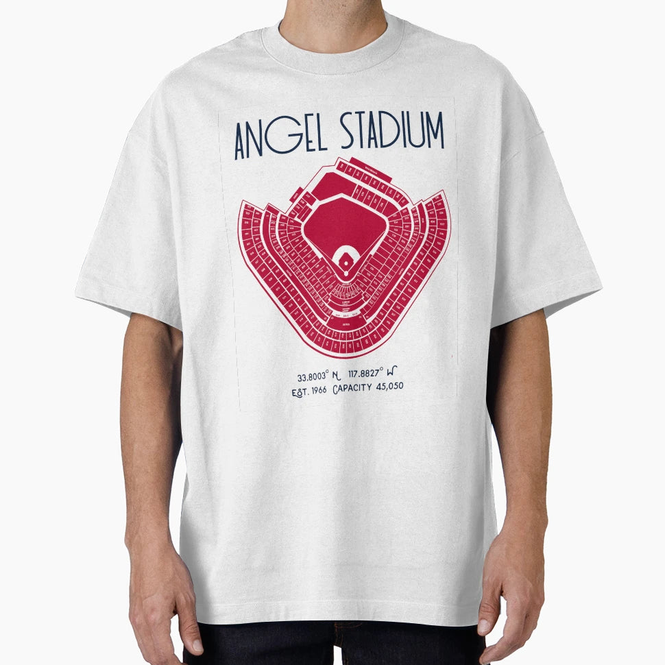 Los Angeles Anaheim Angels Stadium Baseball T-Shirt - Unique Graphic Unisex - T-Shirt, Sweatshirt, Hoodie