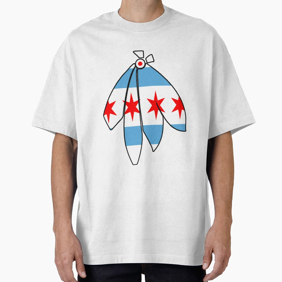 Chicago Feather T-Shirt - Custom Art Print Men Women - T-Shirt, Sweatshirt, Hoodie