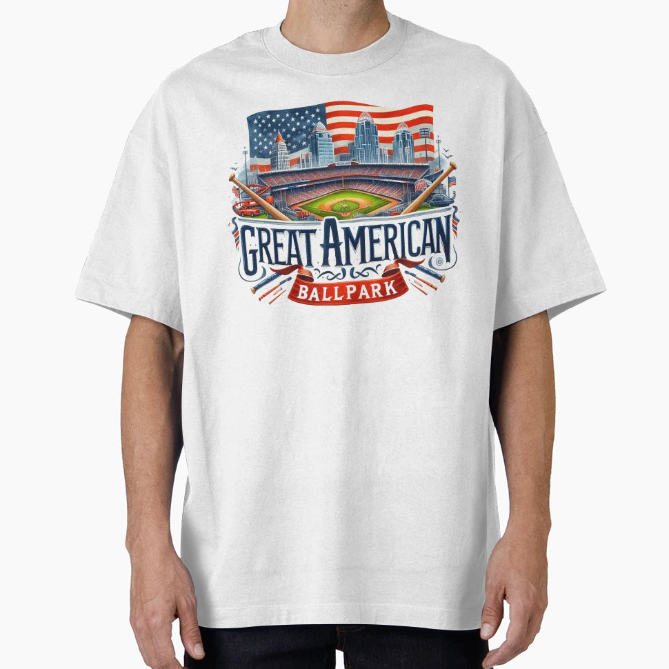 Great American Ballpark T-Shirt - Aesthetic Graphic for Adults - T-Shirt, Sweatshirt, Hoodie
