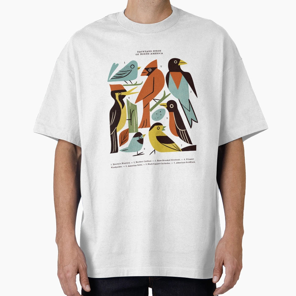 Backyard Birds Guide T-Shirt - Aesthetic Graphic for Adults - T-Shirt, Sweatshirt, Hoodie