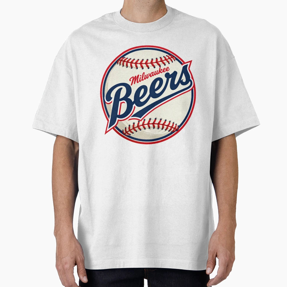 Milwaukee Beers Baseball Logo T-Shirt - Aesthetic Graphic Men Women - T-Shirt, Sweatshirt, Hoodie