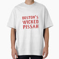 Boston Wicked Pissah Red T-Shirt - Aesthetic Graphic Men Women - T-Shirt, Sweatshirt, Hoodie