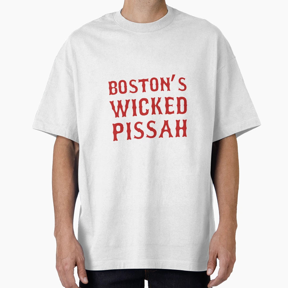 Boston Wicked Pissah Red T-Shirt - Aesthetic Graphic Men Women - T-Shirt, Sweatshirt, Hoodie