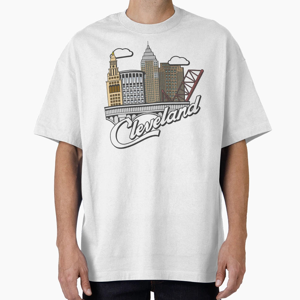 Cleveland Skyline T-Shirt - Novelty Apparel Men Women - T-Shirt, Sweatshirt, Hoodie
