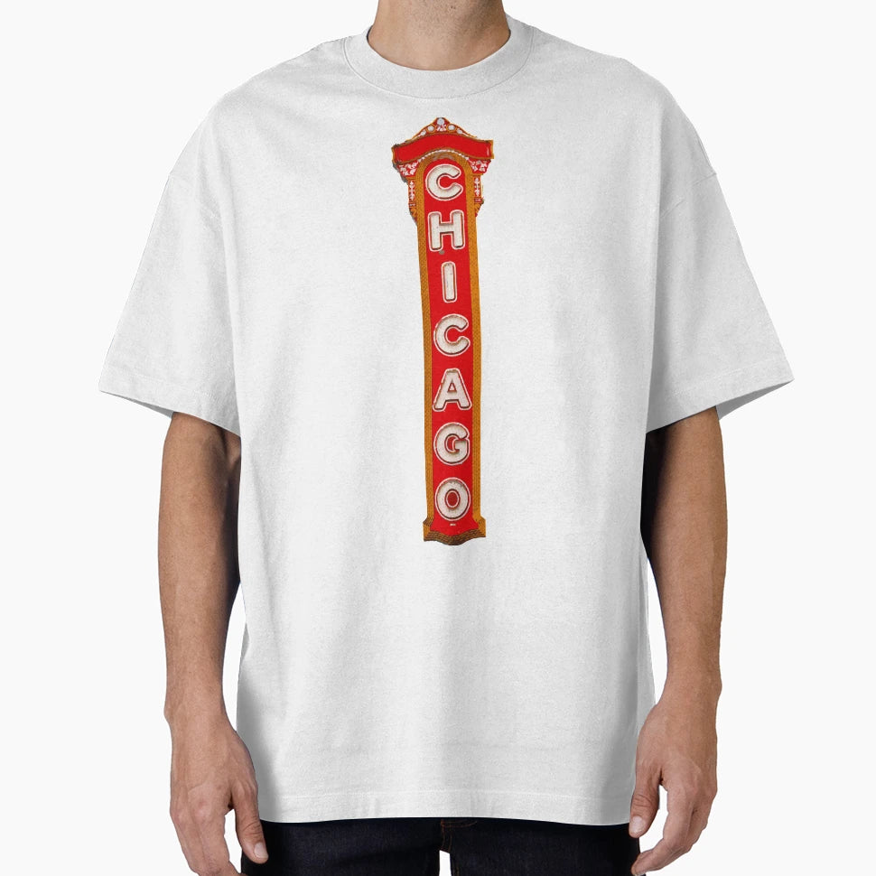 Chicago Theater Sign T-Shirt - Novelty Apparel Unisex - T-Shirt, Sweatshirt, Hoodie