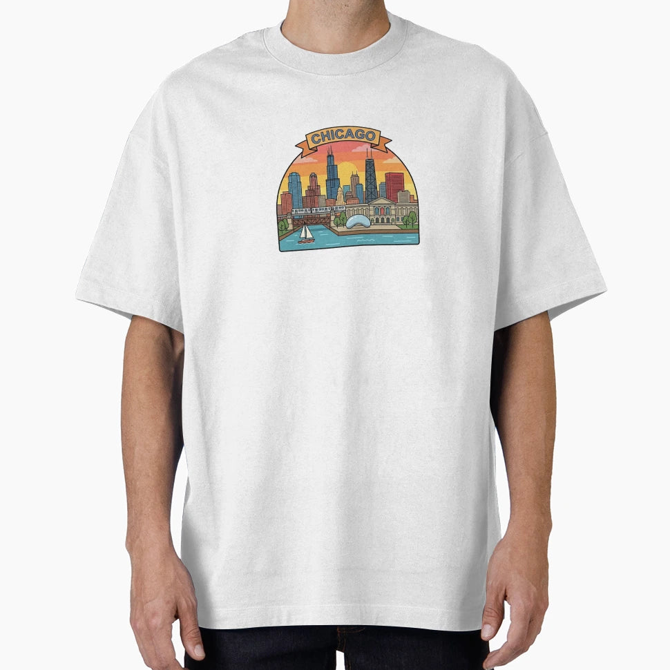 Chicago T-Shirt - Novelty Apparel Unisex - T-Shirt, Sweatshirt, Hoodie