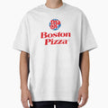 Rooftop Boston Pizza View City Lights T-Shirt - Minimalist Print Unisex - T-Shirt, Sweatshirt, Hoodie