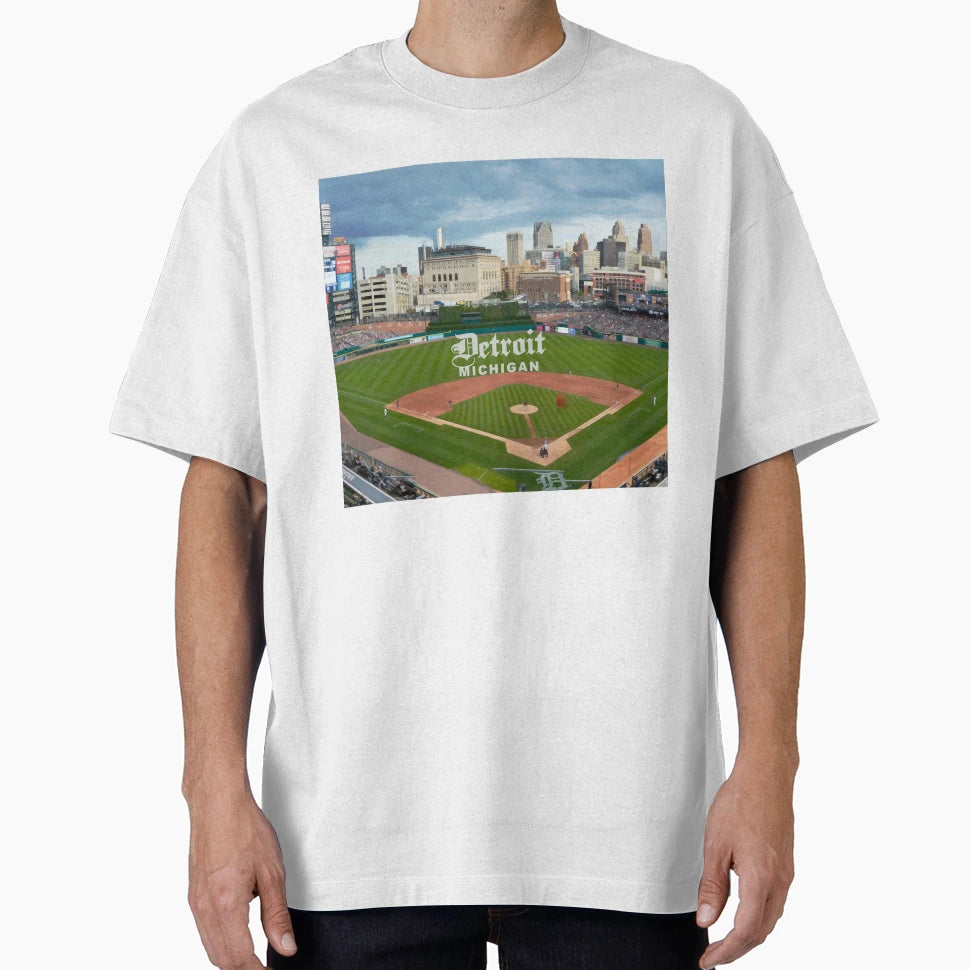 Detroit Michigan Detroit Skyline From T-Shirt - Streetwear Style Men Women - T-Shirt, Sweatshirt, Hoodie