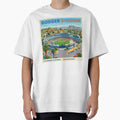 Dodger Stadium Art David Hockney Square T-Shirt - Trendy Graphic for Adults - T-Shirt, Sweatshirt, Hoodie