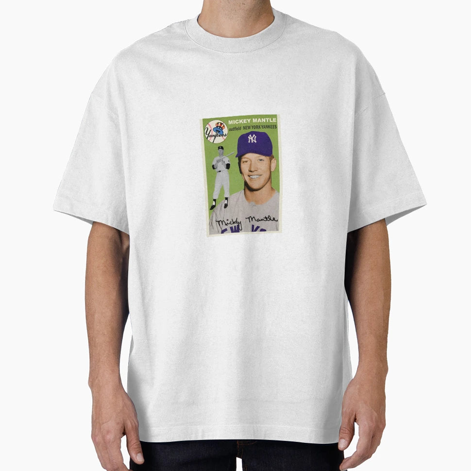 Mickey Mantle Baseball Card T-Shirt - Unique Graphic Men Women - T-Shirt, Sweatshirt, Hoodie