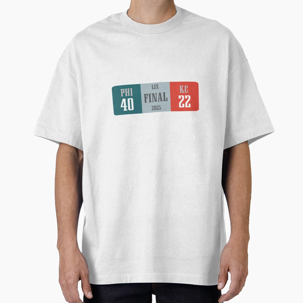 Final Score Super Bowl Lix T-Shirt - Custom Art Print Unisex - T-Shirt, Sweatshirt, Hoodie