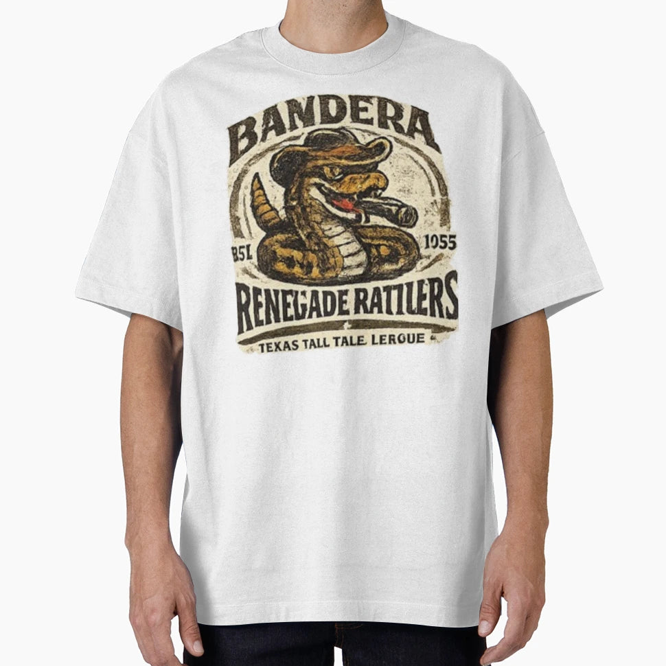 Texas Tall Tale League Bandera T-Shirt - Trendy Graphic for Adults - T-Shirt, Sweatshirt, Hoodie