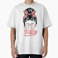 Philly Baseball Fans Messy Bun T-Shirt - Minimalist Print Men Women - T-Shirt, Sweatshirt, Hoodie