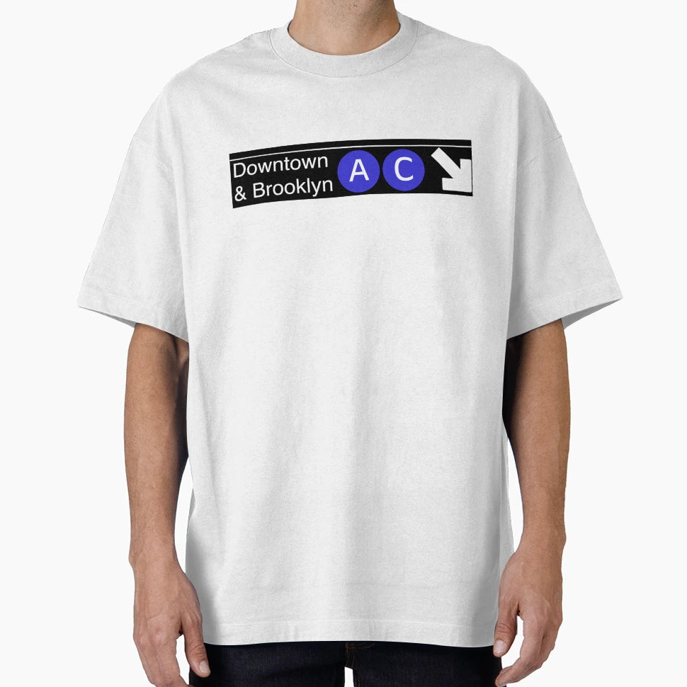 Nyc Subway Sign T-Shirt - Novelty Apparel for Adults - T-Shirt, Sweatshirt, Hoodie