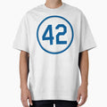 Jackie Robinson 42 Jersey Number T-Shirt - Aesthetic Graphic Men Women - T-Shirt, Sweatshirt, Hoodie