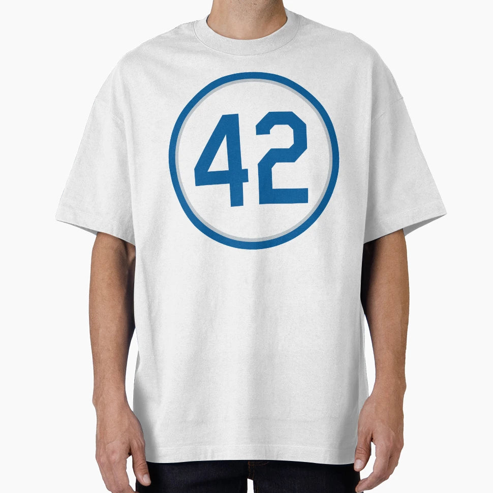 Jackie Robinson 42 Jersey Number T-Shirt - Aesthetic Graphic Men Women - T-Shirt, Sweatshirt, Hoodie