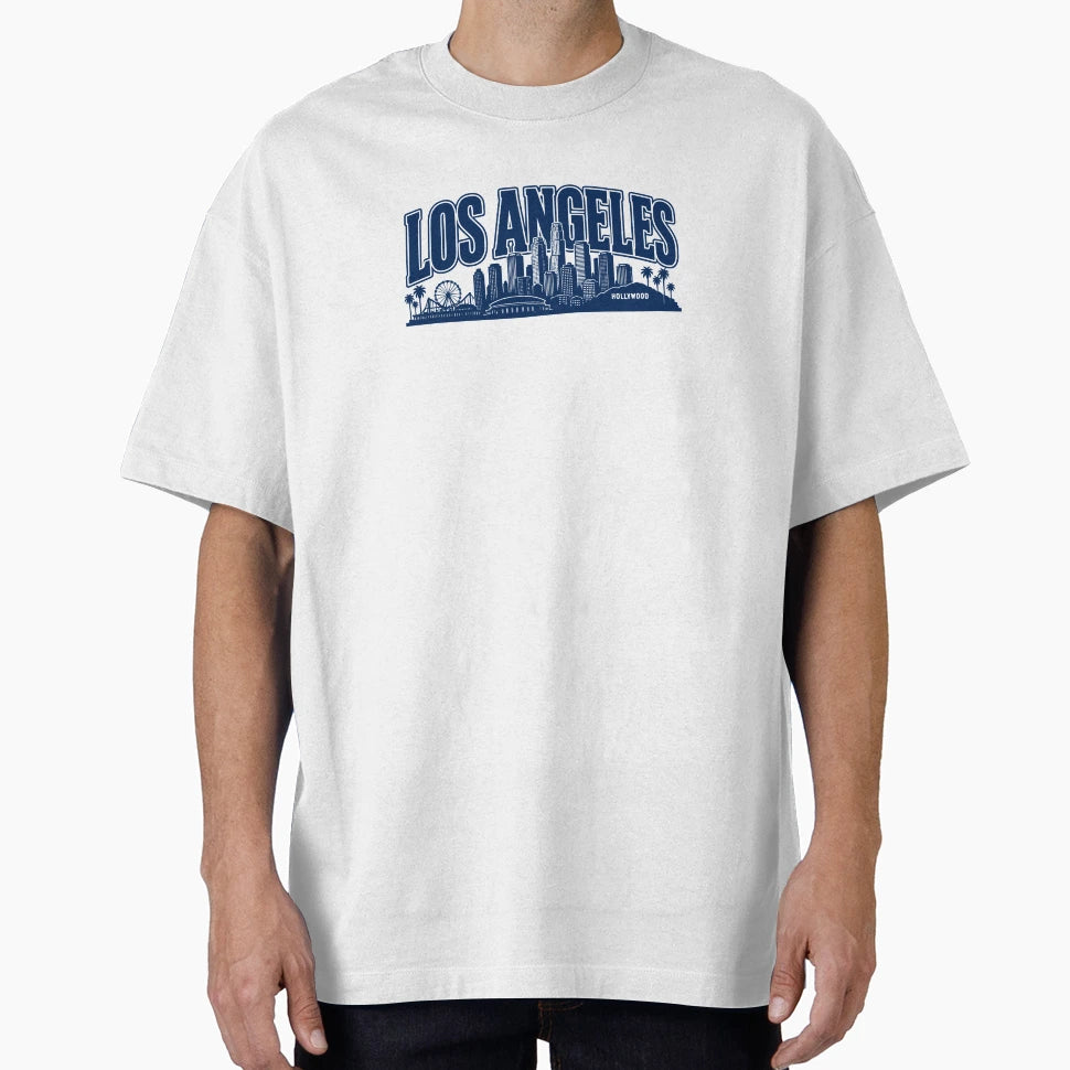 Sunset Empire Drive Los Angeles Skyline T-Shirt - Graphic Print for Adults - T-Shirt, Sweatshirt, Hoodie