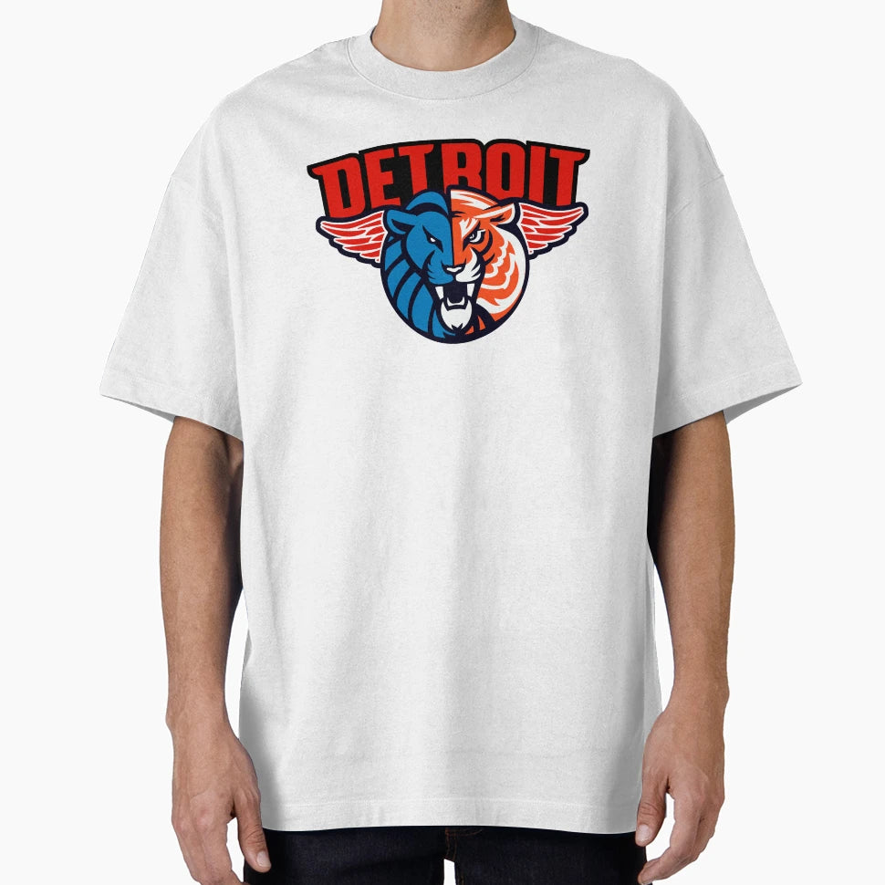 Detroit Beast Version Detroit Text T-Shirt - Minimalist Print Unisex - T-Shirt, Sweatshirt, Hoodie