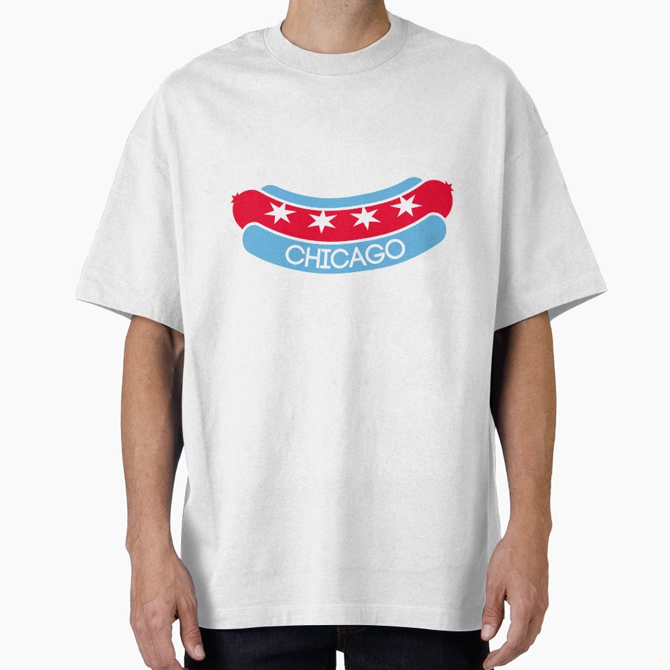 Chicago Hot Dog T-Shirt - Casual Everyday Wear Men Women - T-Shirt, Sweatshirt, Hoodie