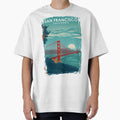 San Francisco California Travel T-Shirt - Minimalist Print Men Women - T-Shirt, Sweatshirt, Hoodie