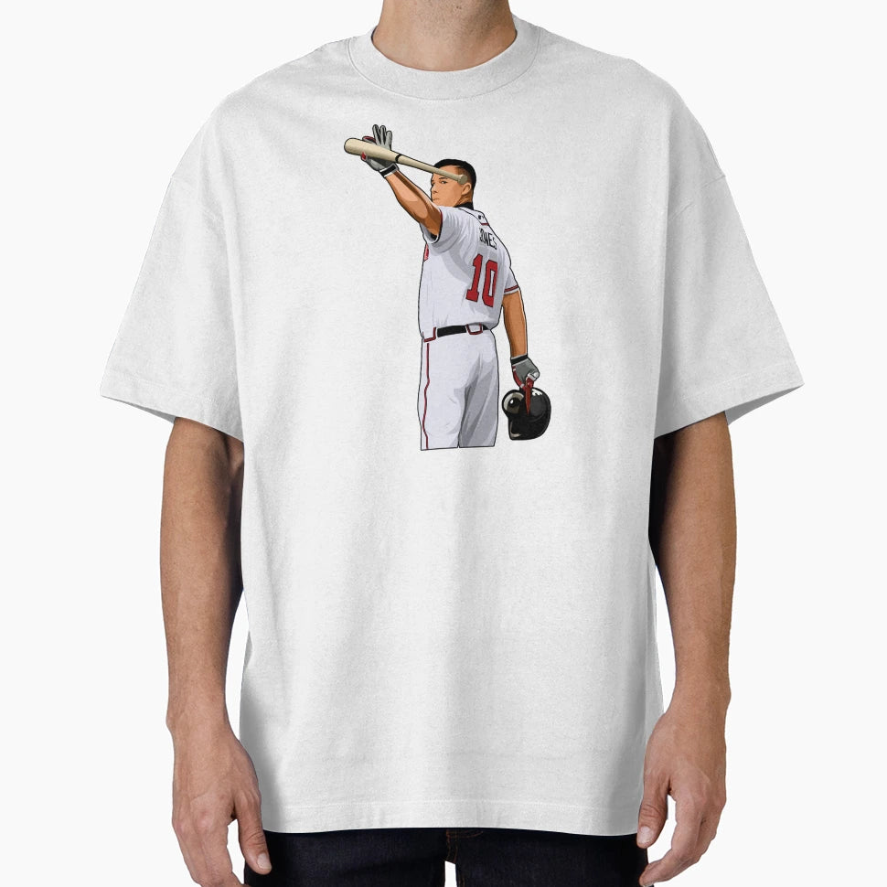 Chipper Jones 10 Waves To Crowds T-Shirt - Trendy Graphic Men Women - T-Shirt, Sweatshirt, Hoodie