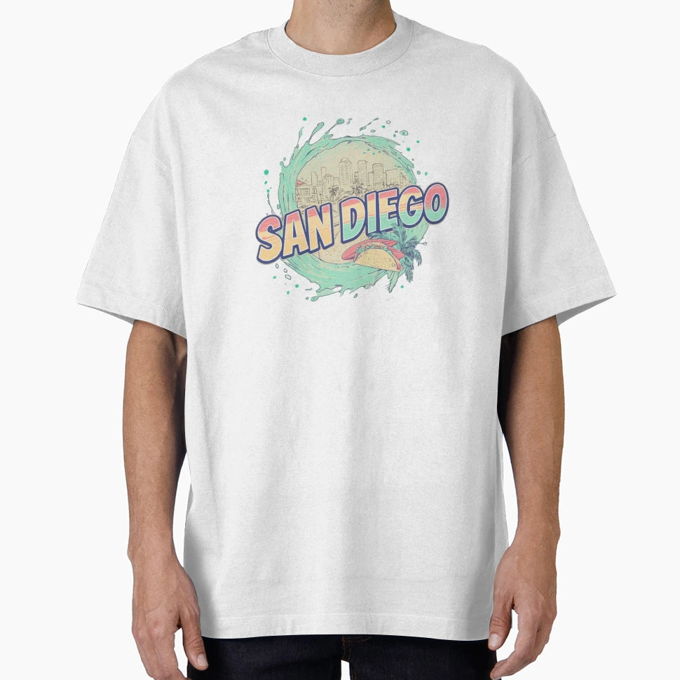 Surf Sketch Pop San Diego Trendy Best T-Shirt - Minimalist Print Men Women - T-Shirt, Sweatshirt, Hoodie