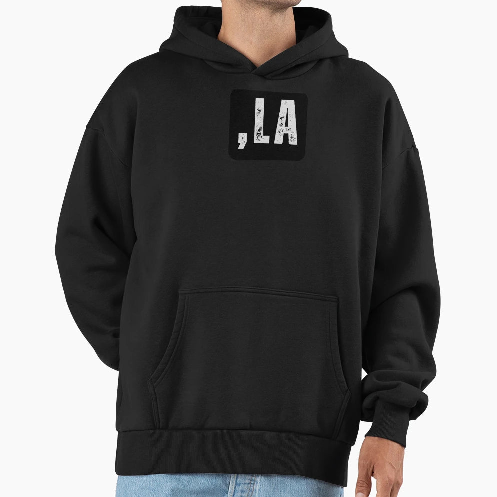 Comma La Harris Hoodie - Minimalist Print Unisex - T-Shirt, Sweatshirt, Hoodie