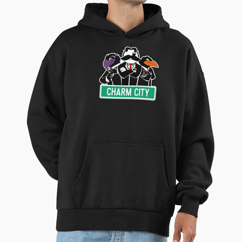 Charm City Gang Hoodie - Custom Art Print Unisex - T-Shirt, Sweatshirt, Hoodie
