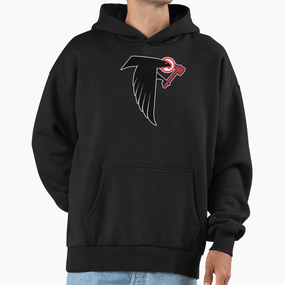 Atlanta Sports Mashup Hoodie - Trendy Graphic Men Women - T-Shirt, Sweatshirt, Hoodie