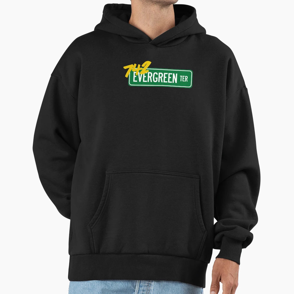 742 Evergreen Terrace Hoodie - Unique Graphic Men Women - T-Shirt, Sweatshirt, Hoodie