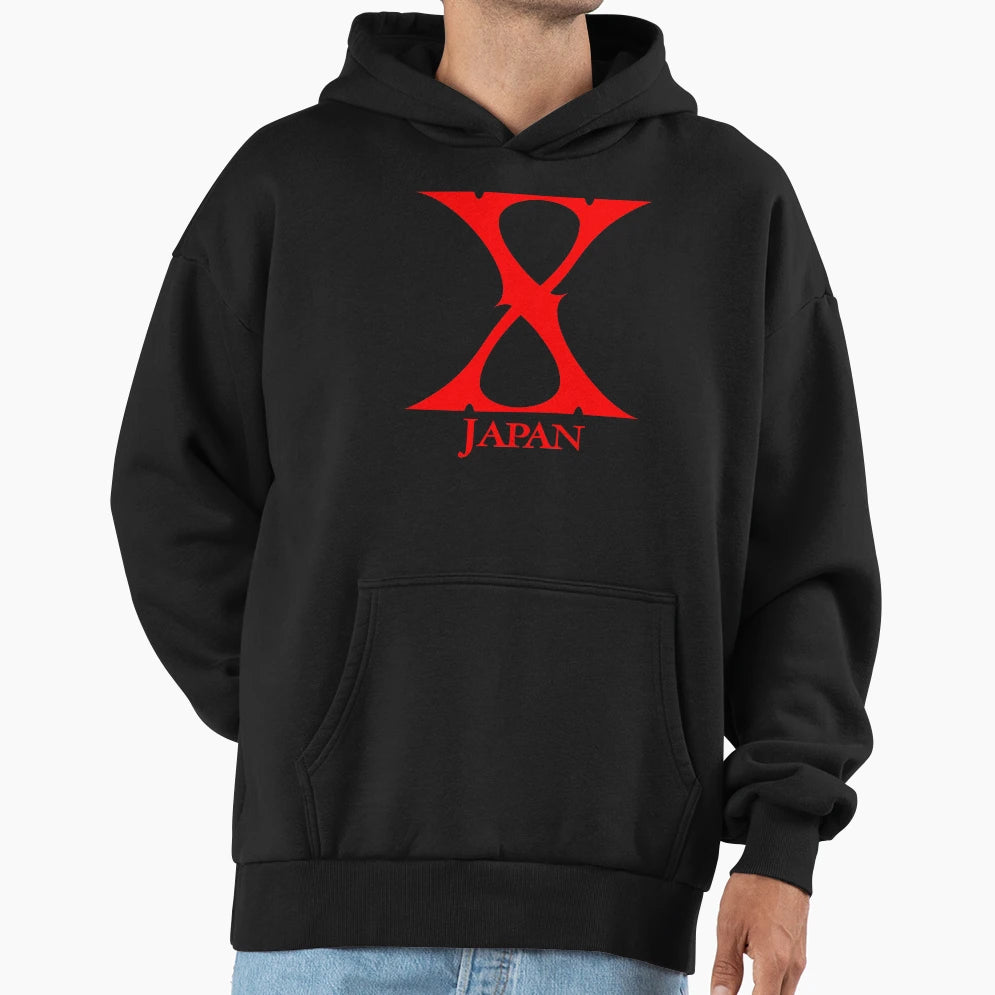Red Xjapan Products Hoodie - Trendy Graphic for Adults - T-Shirt, Sweatshirt, Hoodie