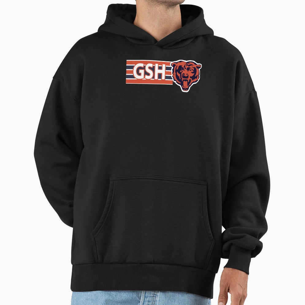 Chicago Bear Gsh Hoodie - Minimalist Print Men Women - T-Shirt, Sweatshirt, Hoodie