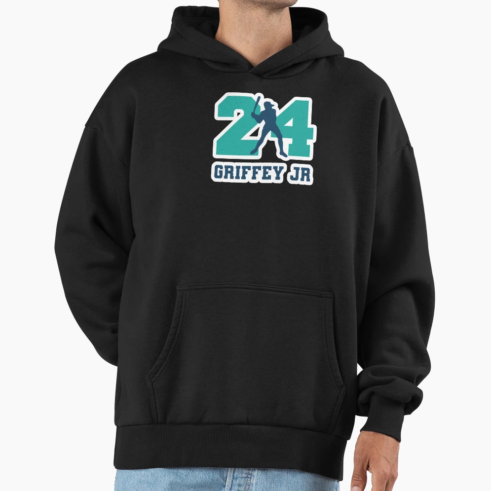 24 Ken Griffey Jr Seattle Redro Baseball Hoodie - Trendy Graphic Men Women - T-Shirt, Sweatshirt, Hoodie