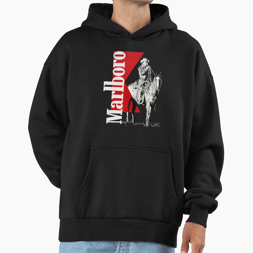 Marl Boro Hoodie - Streetwear Style Unisex - T-Shirt, Sweatshirt, Hoodie
