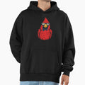 Red Bird Shades Baseball Lover Gift Hoodie - Minimalist Print for Adults - T-Shirt, Sweatshirt, Hoodie