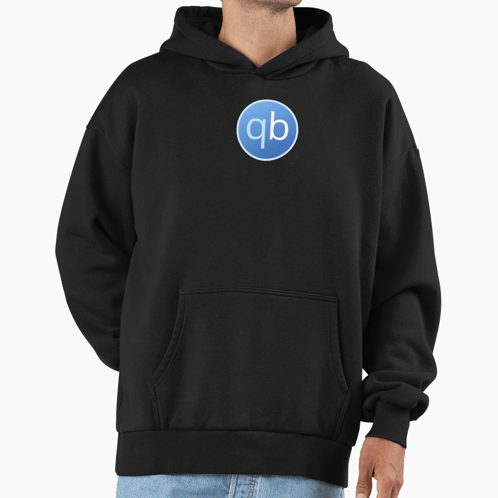 Qbittorrent Logo Hoodie - Casual Everyday Wear Unisex - T-Shirt, Sweatshirt, Hoodie