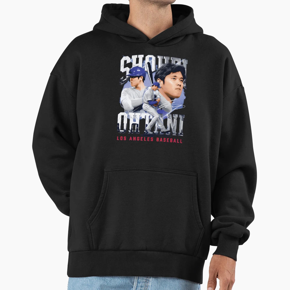 Shohei Ohtani Los Angeles Baseball Hoodie - Fun Novelty Design for Adults - T-Shirt, Sweatshirt, Hoodie