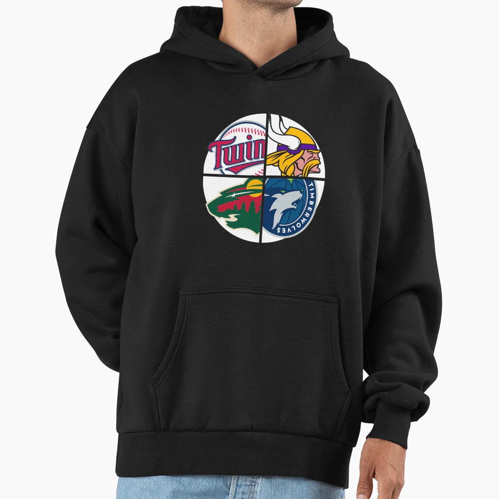 Minnesota Sports Hoodie - Unique Graphic Men Women - T-Shirt, Sweatshirt, Hoodie