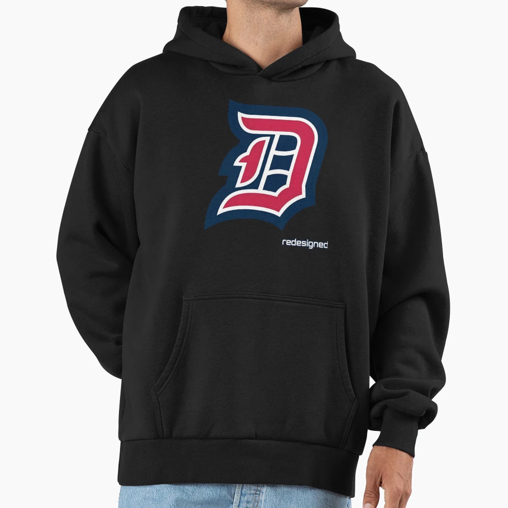 Gothic Initial D Emblem Hoodie - Streetwear Style Unisex - T-Shirt, Sweatshirt, Hoodie