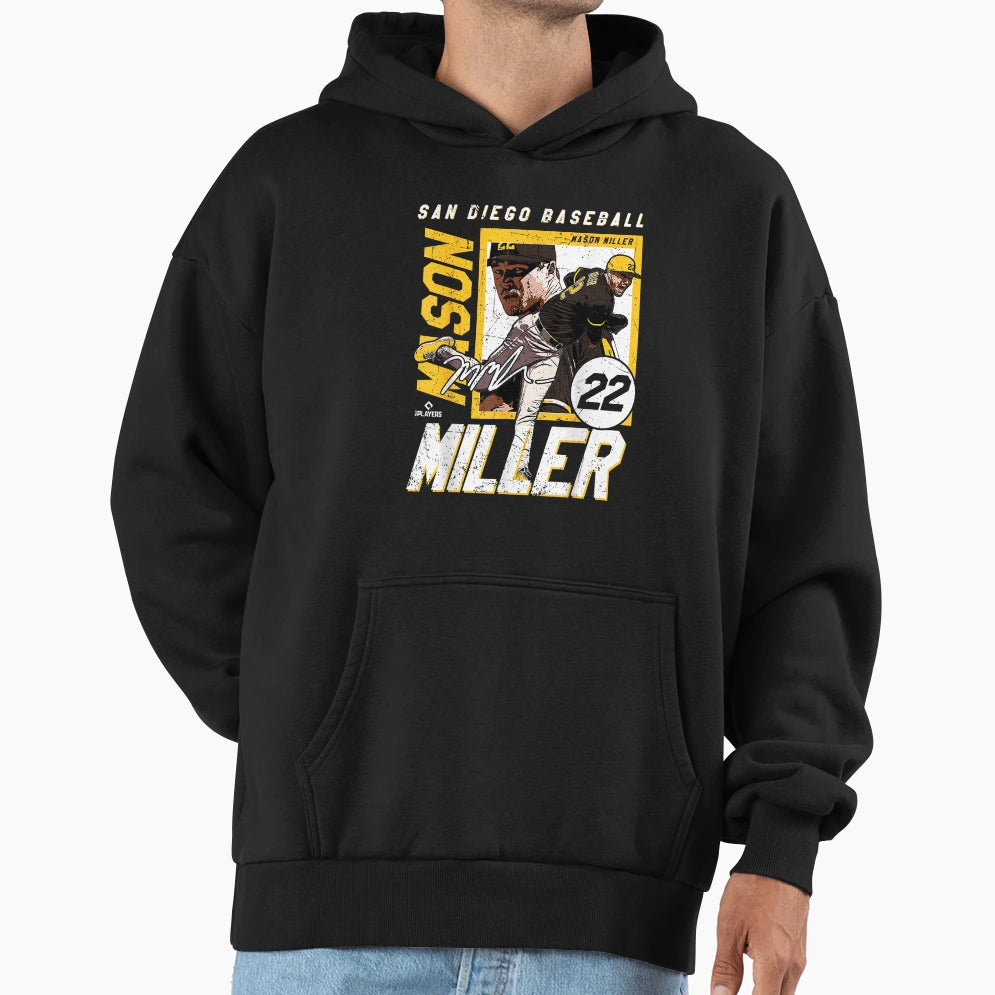 Mason Miller Shh Diego San Diego Baseball Hoodie - Trendy Graphic Men Women - T-Shirt, Sweatshirt, Hoodie