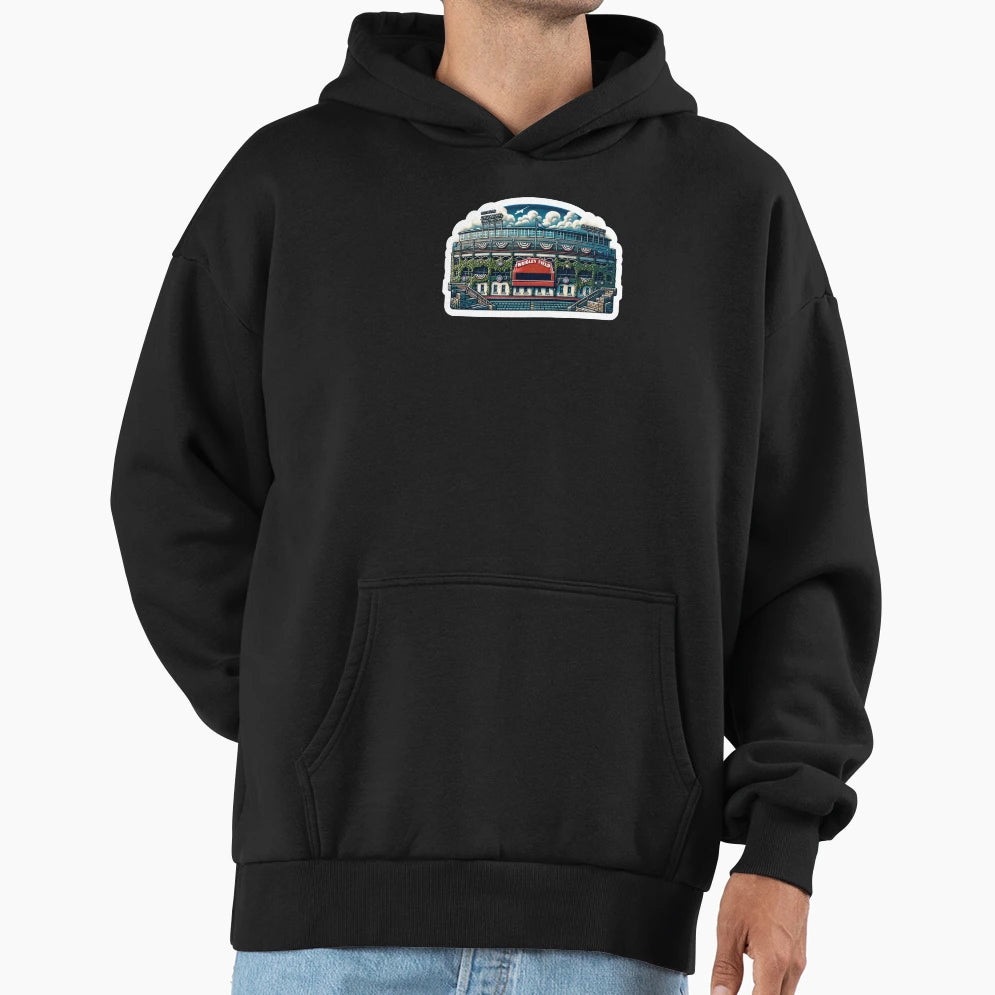 Wrigley Field Stadium Hoodie - Novelty Apparel for Adults - T-Shirt, Sweatshirt, Hoodie