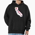 Throwback California Hoodie - Novelty Apparel Unisex - T-Shirt, Sweatshirt, Hoodie