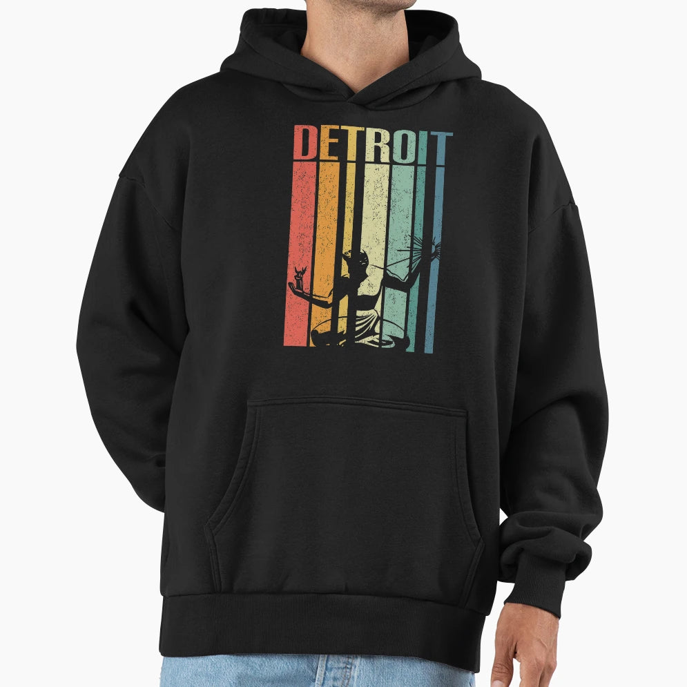 Spirit Detroit Detroit Pride Hoodie - Aesthetic Graphic for Adults - T-Shirt, Sweatshirt, Hoodie