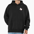 Baseball Player Texas State Map Gift Hoodie - Casual Everyday Wear Unisex - T-Shirt, Sweatshirt, Hoodie