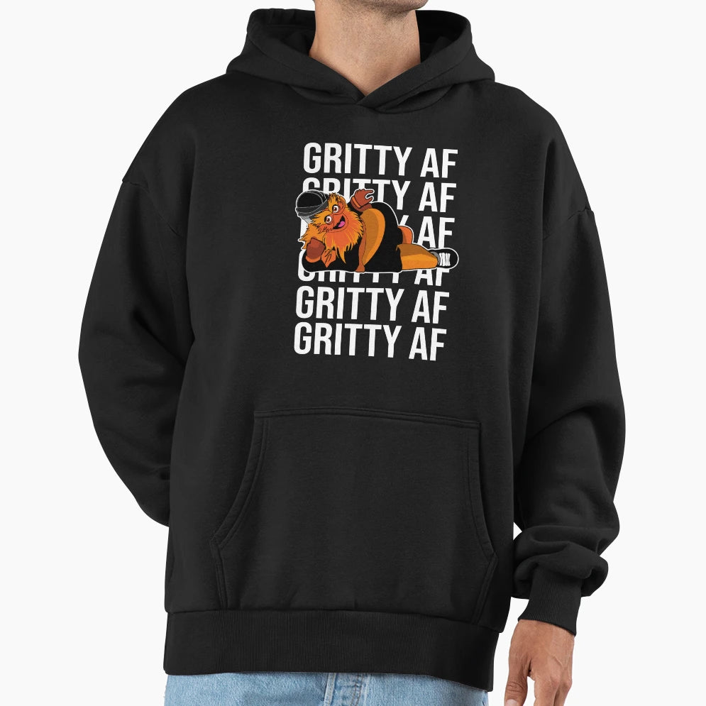 Gritty Af Made Philadelphia Fans Art Hoodie - Graphic Print Unisex - T-Shirt, Sweatshirt, Hoodie