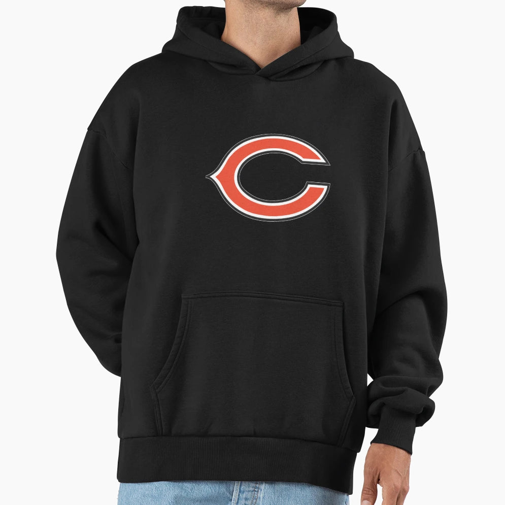 Chicago Bears Logo Hoodie - Streetwear Style Men Women - T-Shirt, Sweatshirt, Hoodie