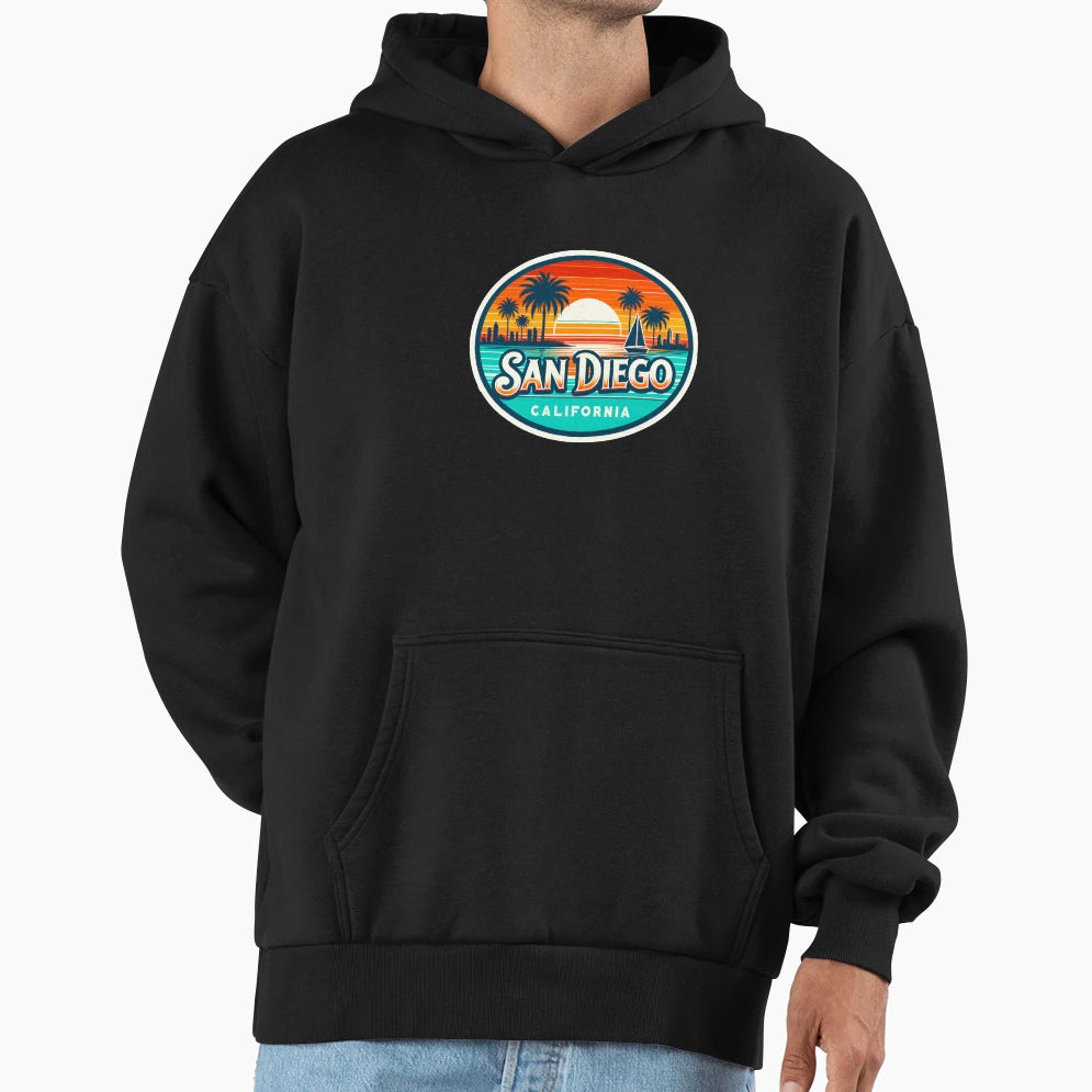 San Diego California Hoodie - Trendy Graphic for Adults - T-Shirt, Sweatshirt, Hoodie