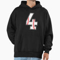 Baseball Number 4 Hoodie - Minimalist Print for Adults - T-Shirt, Sweatshirt, Hoodie